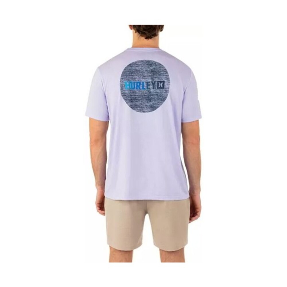 Men's Hurley Everyday Short Sleeve T-shirt Circle Gradient Lilac XL
